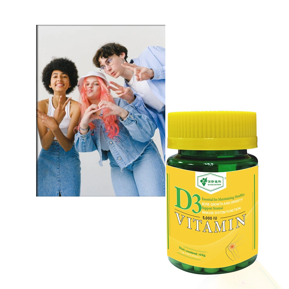 Vitamin D3 5000iu 10000iu Tablets Health Care Products for Support Healthy Bones, Mood & Immune System